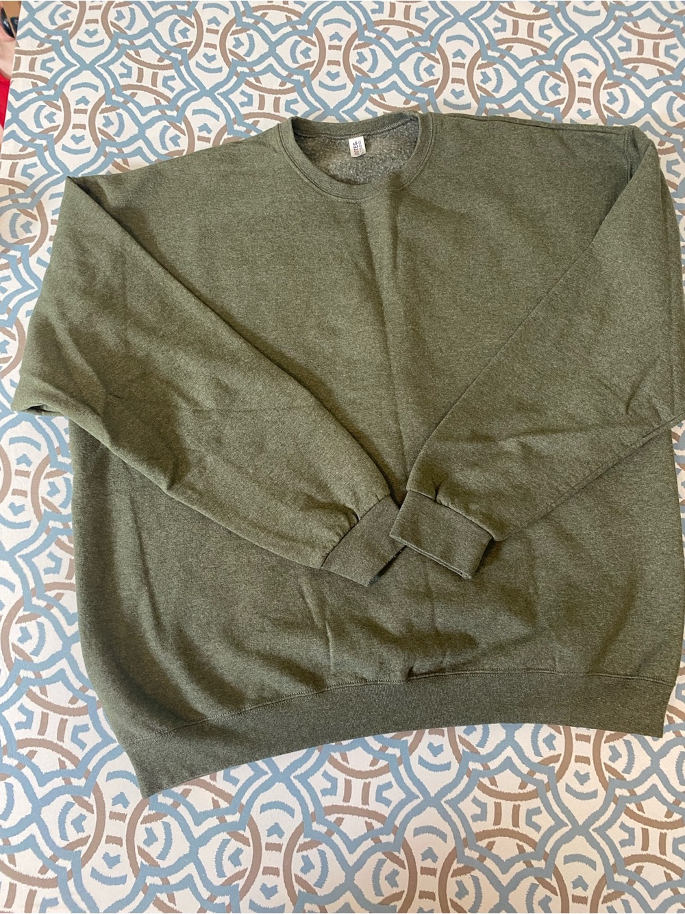 Jerzees Olive Green Crewneck Sweater - Men
